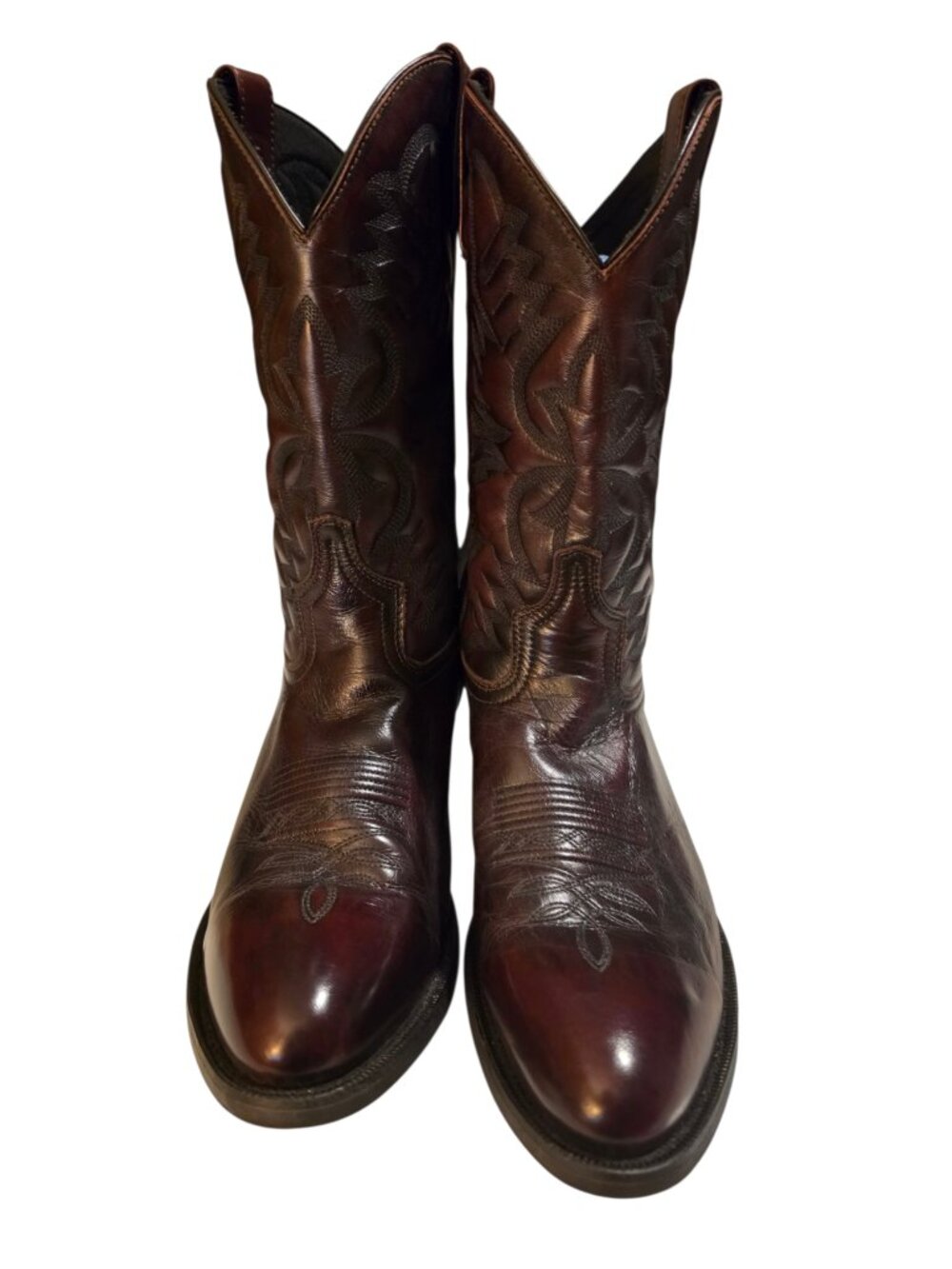 Laredo Men's Lawton Black Cherry Western Boots Sz 12D